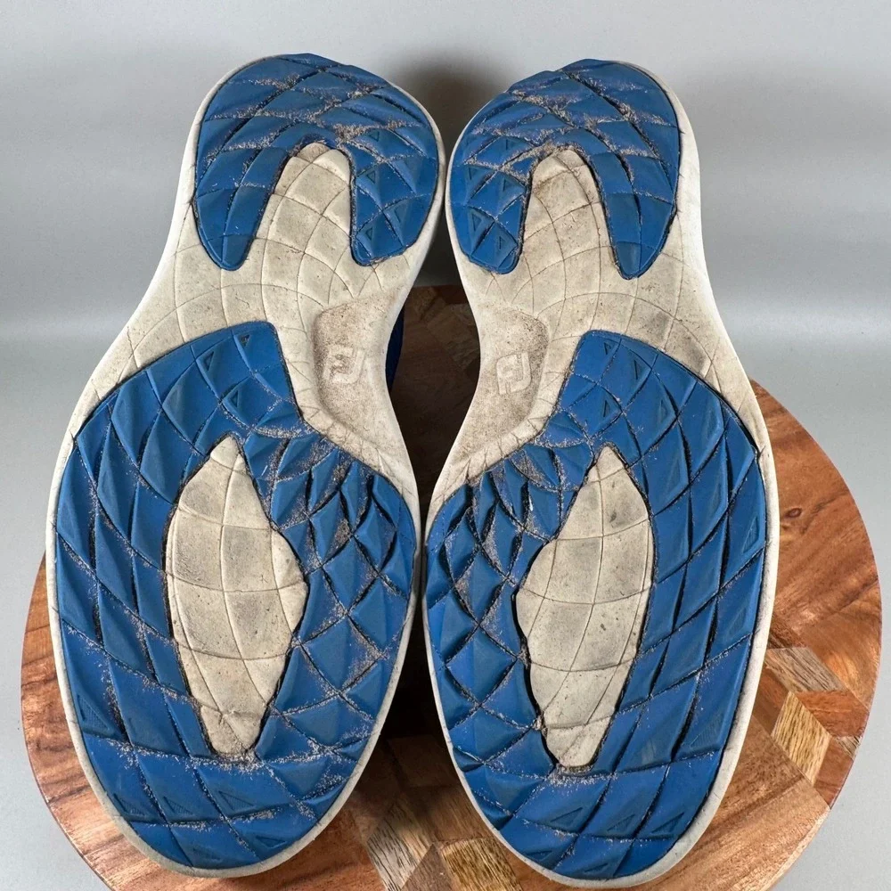 FootJoy Flex XP Mens‎ Blue Spikeless Golf Shoes 56252 Size 10.5 M